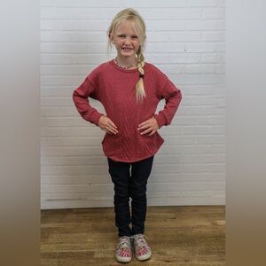 Girls Crochet Sweater Top